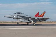 Boeing EA-18G Growler maakt een touch and go op NAF El Centro. van Jaap van den Berg thumbnail