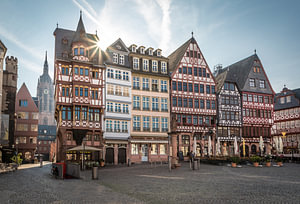 Fachwerkhäuser am Römer in Frankfurt, Hessen