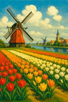 Rêves de tulipes et moulins à vent