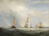 Helvoetsluys; the City of Utrecht, 64, Going to Sea, J. M. W. Turner by Masterful Masters thumbnail