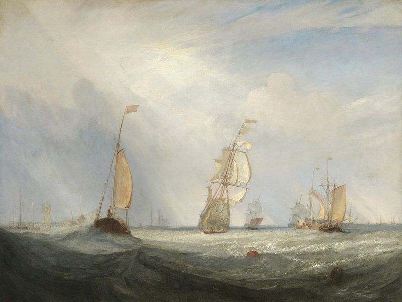Helvoetsluys; the City of Utrecht, 64, Going to Sea, J. M. W. Turner by Masterful Masters