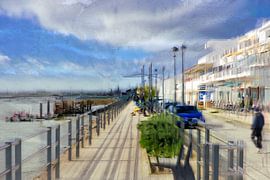 Zonnige Havensfeer in Beweging