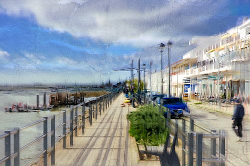 Sunny Harbour Atmosphere in Motion by Jeannet Zwols  Fotografie