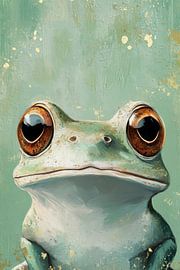 Frosch Porträt von Poster Art Shop