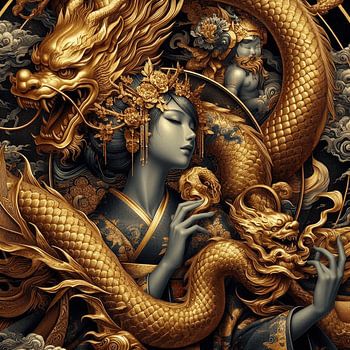 Dragon d'or Fantaisie