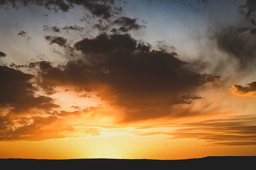 Sunset landschap Amerika van KUNSTBLOC | Anca Blok