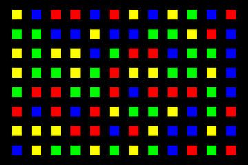 Nested | Center | 12x08 | N=01 | Random #05 | RGBY van Gerhard Haberern