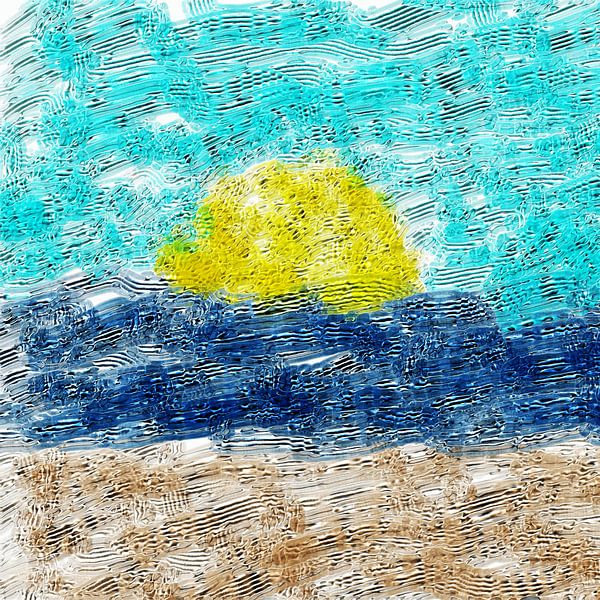 Abstract landschap van Maurice Dawson