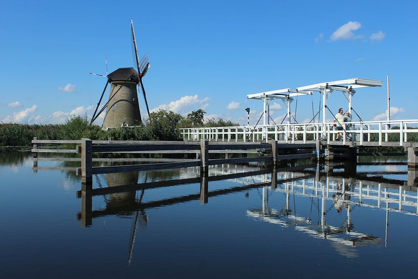 Paysage néerlandais avec des moulins à vent par Berg Photostore