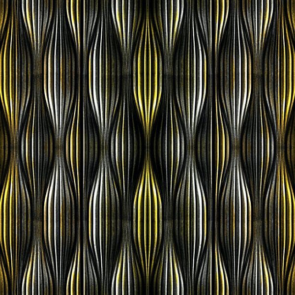 Gold Silver Abstract by FRESH Fine Art