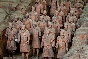 Het Terracottaleger van Xian in China van Roland Brack