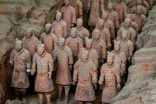 Het Terracottaleger van Xian in China