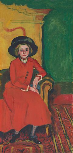 Portret van Charlotte Cuhrt, Max Pechstein