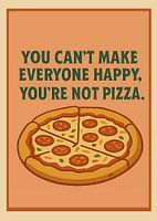 Lebensmittel Zitat Lustige Pizza Poster