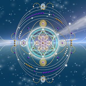 Geometrisches Muster des 'Rhythmus des Lebens'