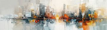 Stad Abstract | Abstract van ARTEO Schilderijen