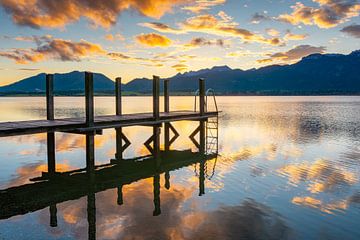 Passerelle au bord du lac Forggensee sur Martin Wasilewski