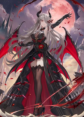 Vampierkoningin met rode maan