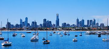 De skyline van Melbourne & St. Kilda - Australië, Victoria van Be More Outdoor