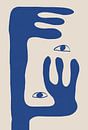 Abstract gezicht nr. 1. van THE MIUUS STUDIO thumbnail