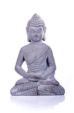 Stenen Boeddha in een meditatieve houding van Alexander Baumann