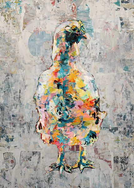 Funky colorful chicken by Western Exposure