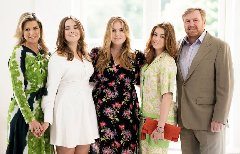 Die königliche Familie in Noordeinde von Freek van den Bergh