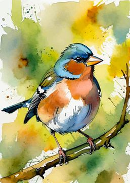 Vink aquarel van MIROKKU