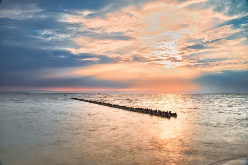 Sonnenuntergang am Hindeloopen von peterheinspictures