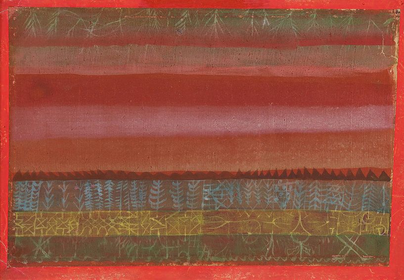Flat Landscape, Paul Klee by Masterful Masters