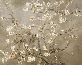 Amandelbloesem Vincent van Gogh in modern jasje nr. 1 van Kjubik