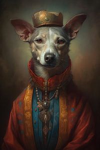 Porträt eines Hundes aus dem 19. Jahrhundert von But First Framing