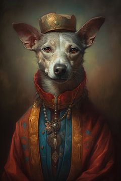 Portret van hond uit 19th Century van But First Framing