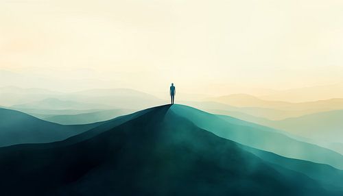 On top of the world panorama artistic