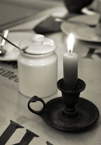 Kaars op tafel