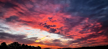 Dramatic Crimson Sunset Sky