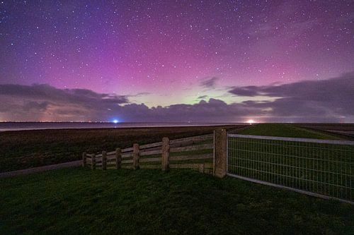 Nordlicht über Friesland