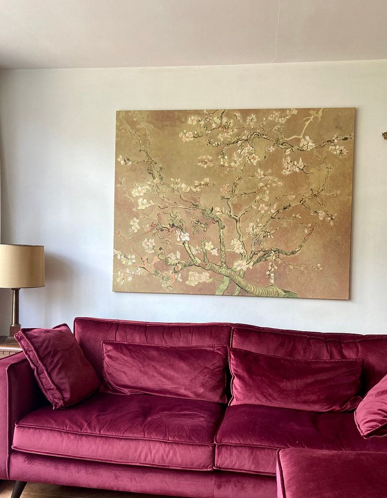 Fleur d'amandier par Vincent van Gogh (Ocre)  par Masters Revisited 