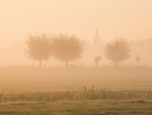 Lever de soleil dans le polder