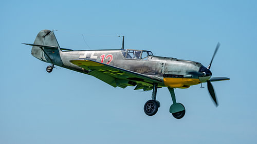 Jagdflugzeug der Luftwaffe vom Typ Messerschmitt Bf 109 E-4. von Jaap van den Berg