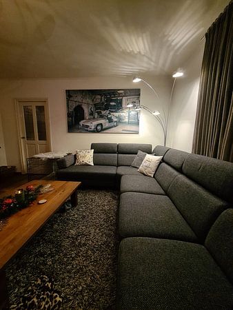 Mercedes 300 SL en noir et blanc