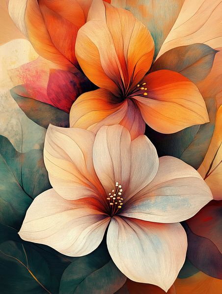 Flowers abstract by Bert Nijholt