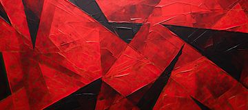 Abstract Abstrakt: Rood van Abstract Schilderij