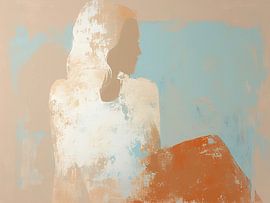 Azure Haze Mystery von Abstraktes Gemälde