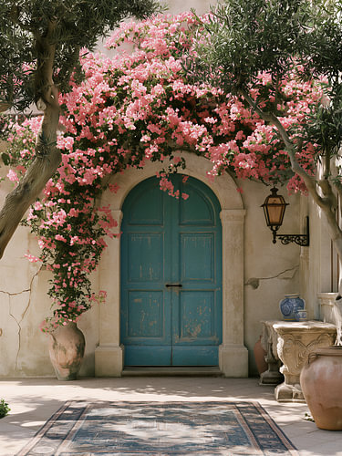 Mediterranean blue door