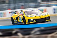 Chevrolet Corvette at top speed at Le Mans