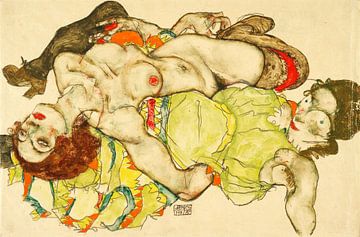Amoureuses d'Egon Schiele, 1915 sur Atelier Liesjes
