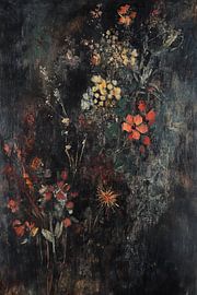 Fleurs dans les tons sombres