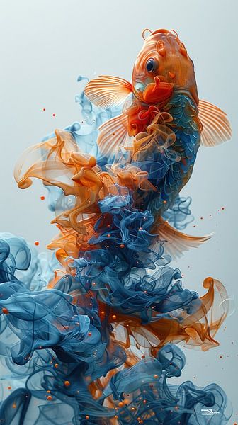 Alkoholtinte - Fisch von Gelissen Artworks