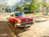 Red Cuban Oldtimer